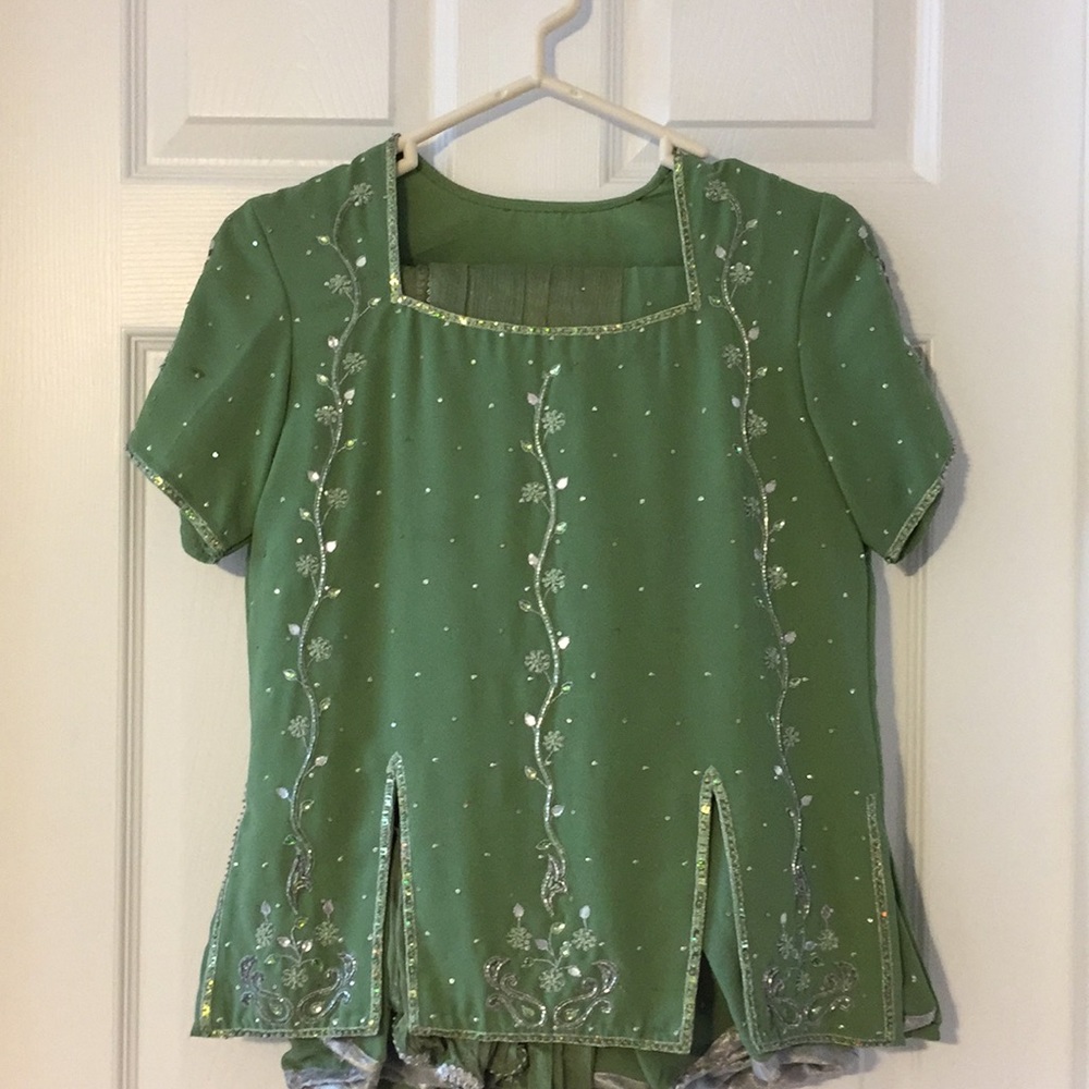 Indian mint green outfit